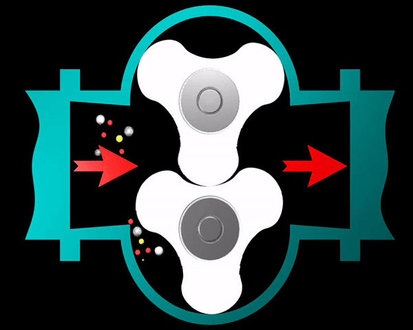 轉子泵工作原理動圖